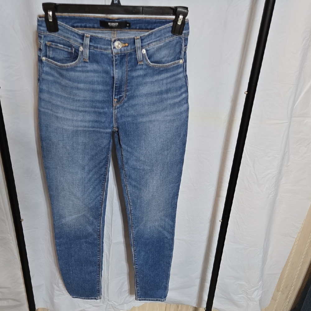 HUDSON Womens Nico Mid-Rise Straight Leg Ankle Jean